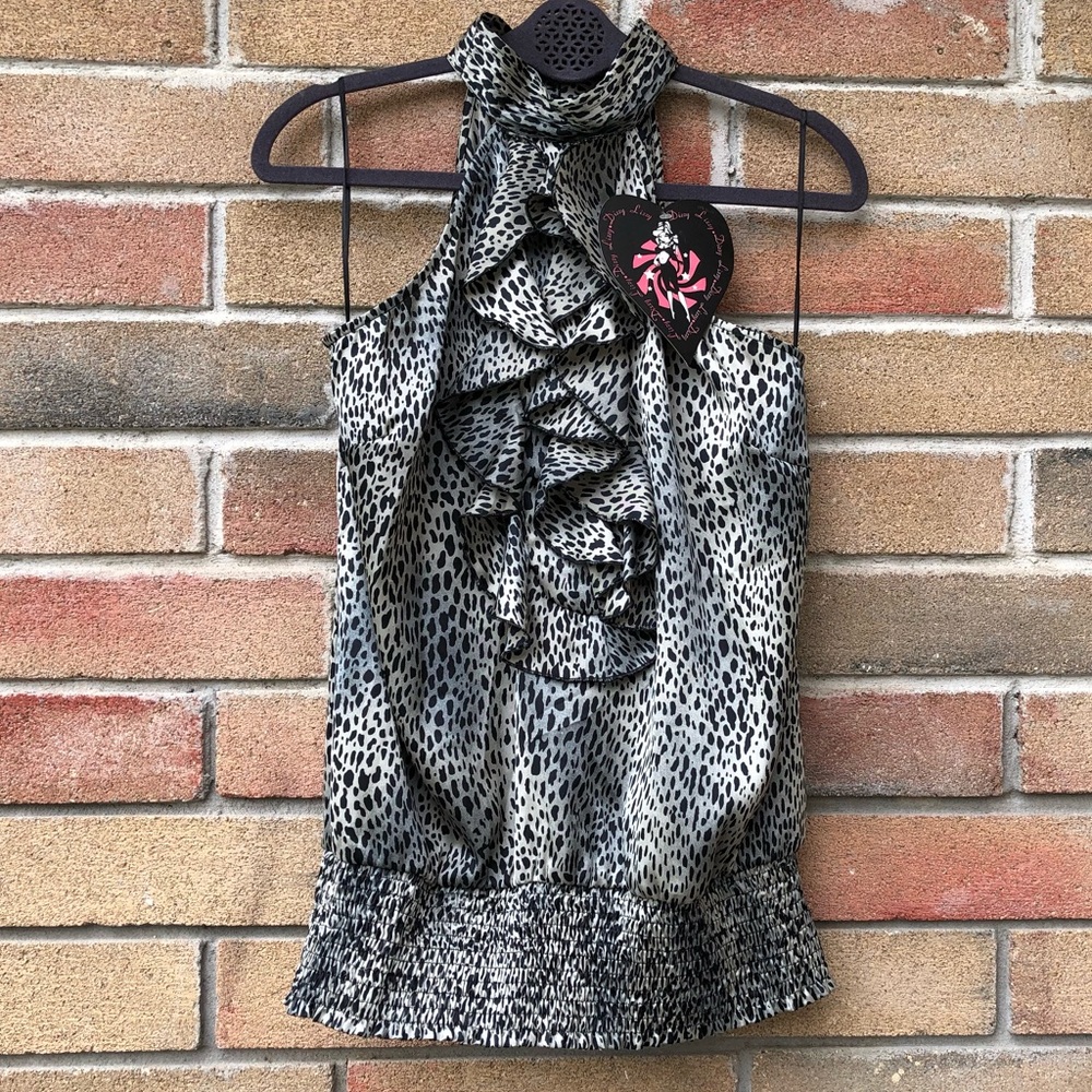 New!!! Gorgeous Animal Print Ruffle Top!!